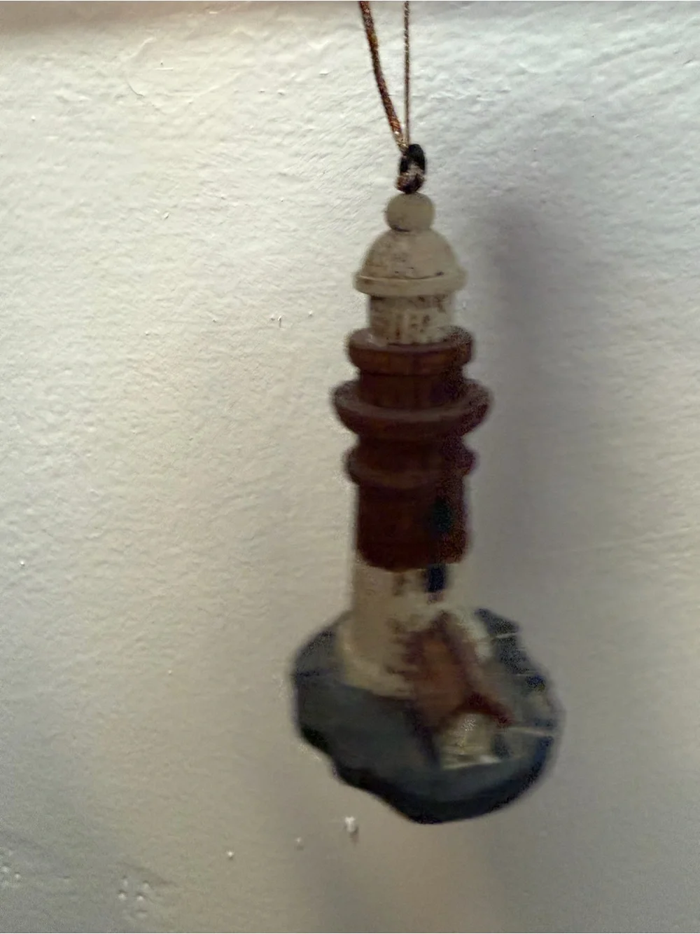 Vintage Lighthouse Ornament & Suncatcher Lot of 6 Enesco, Glass, Wood Coastal